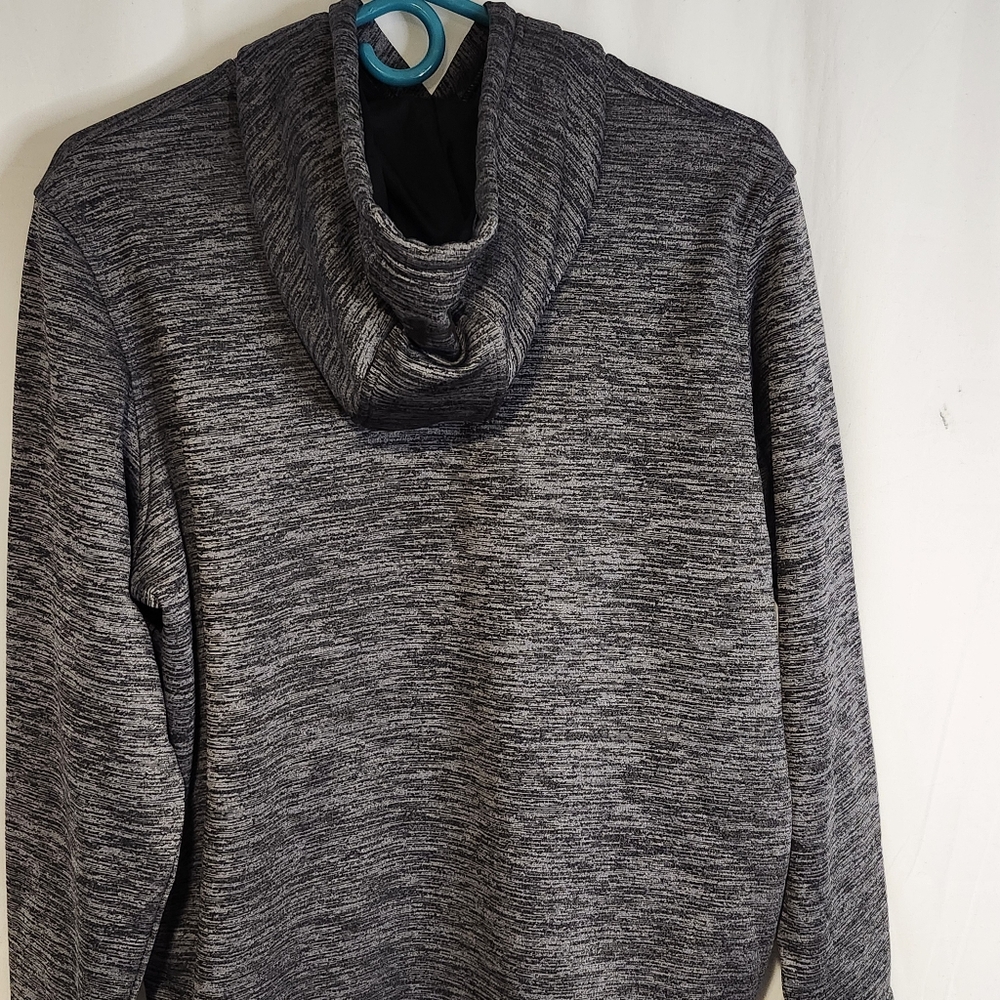 Under Armour Loose Cold Gear Hooded Pullover Gray Medium Hoodie Sweatshirt - Picture 6 of 8